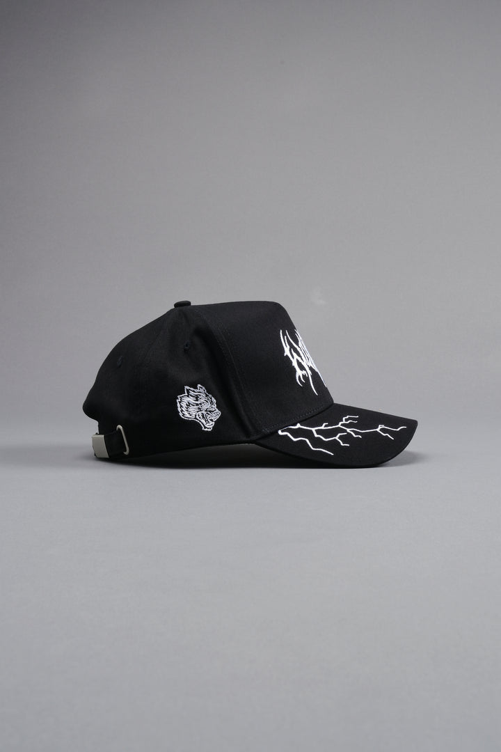 Knight Fall 5 Panel Hat in Black