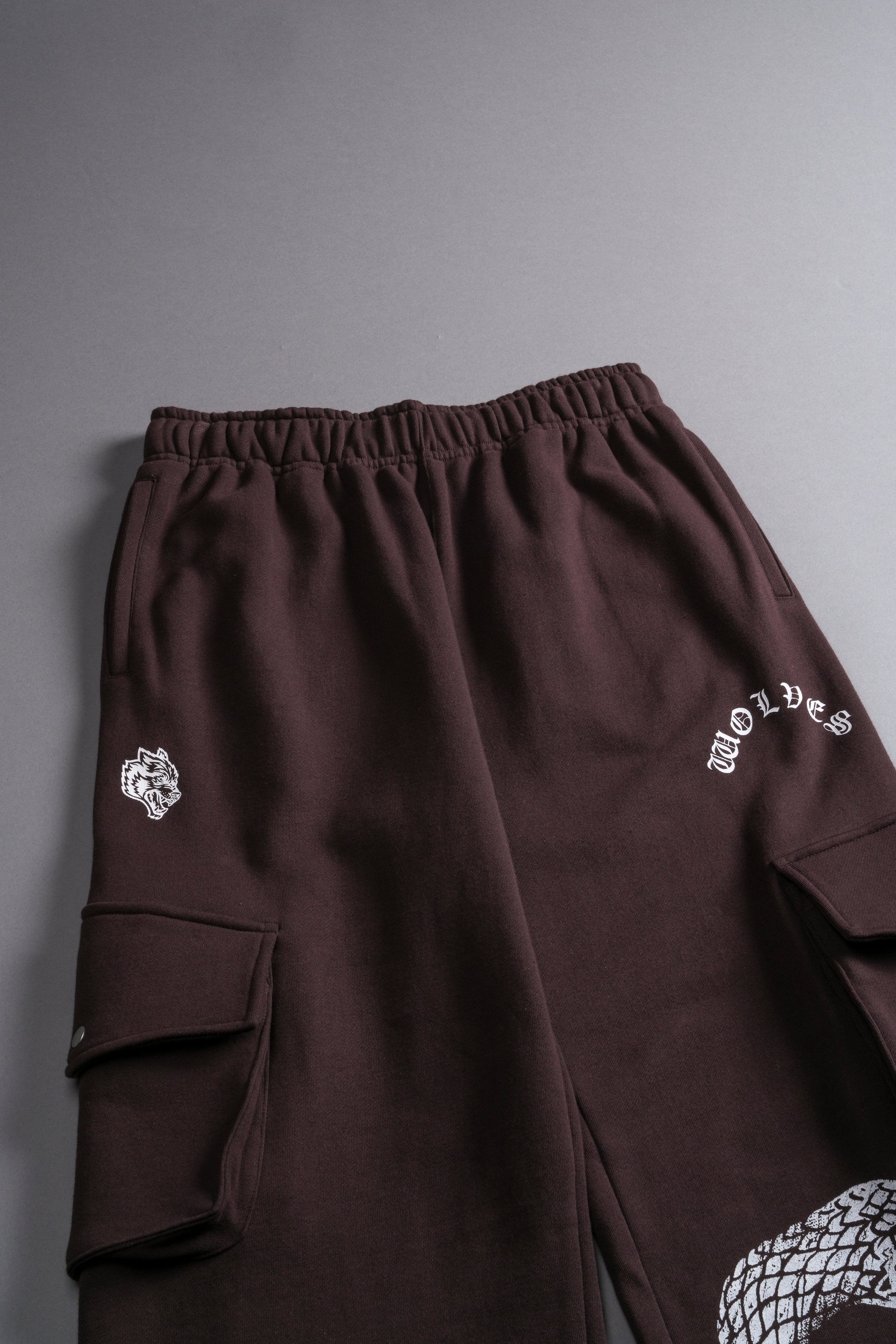 Renewal She Big Cozy Cargo Sweats in Darc Garnet