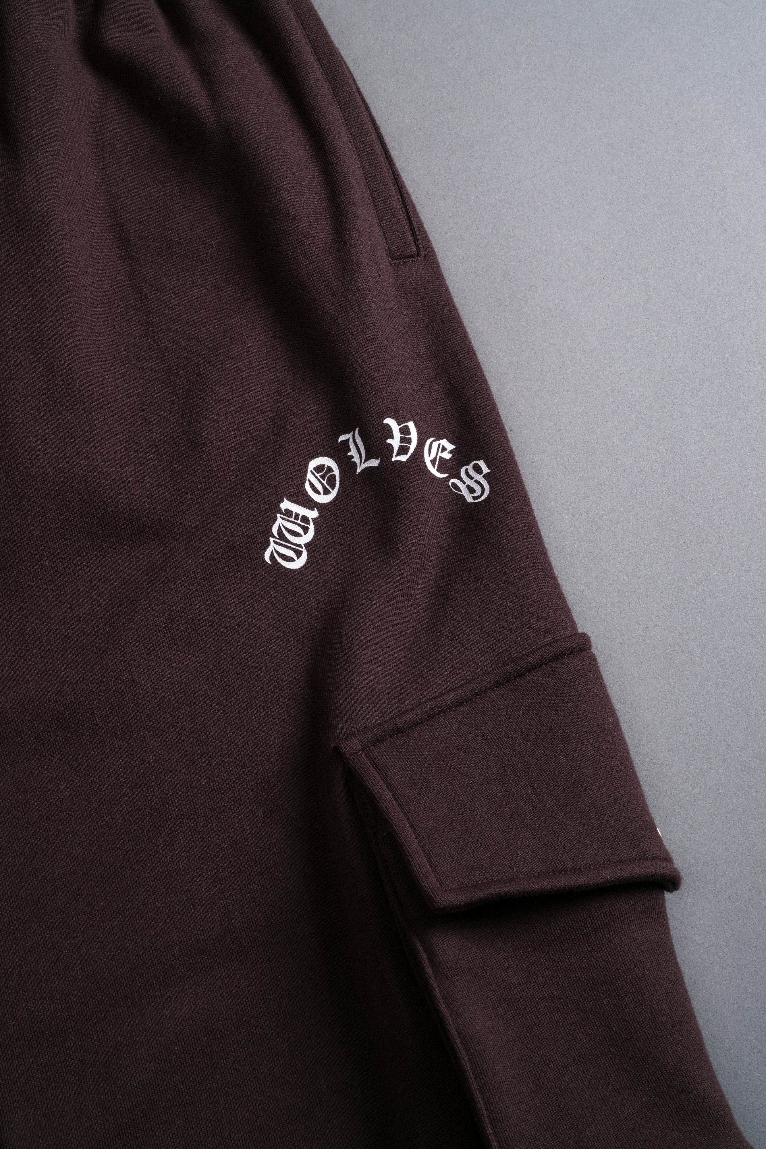 Renewal She Big Cozy Cargo Sweats in Darc Garnet