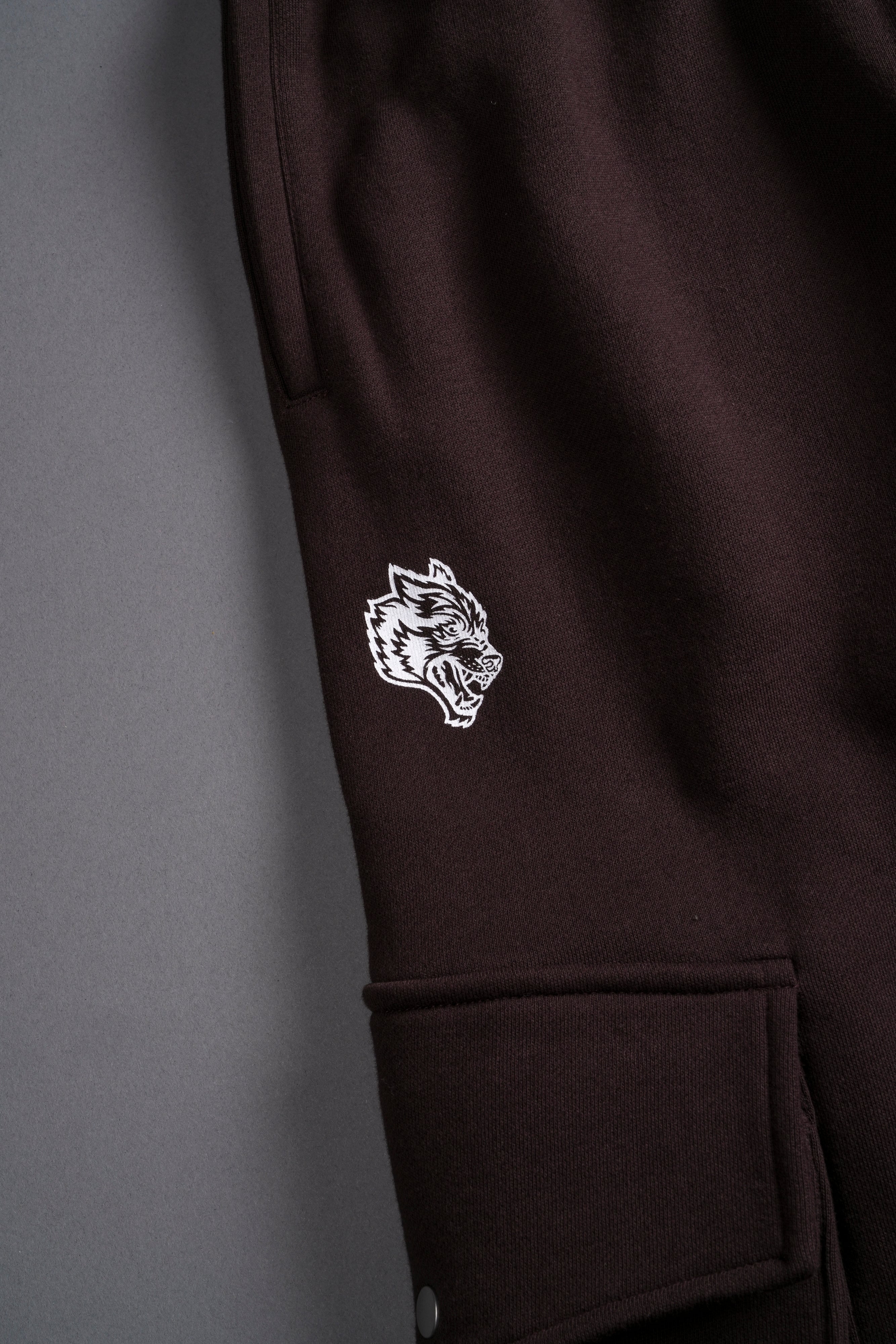 Renewal She Big Cozy Cargo Sweats in Darc Garnet