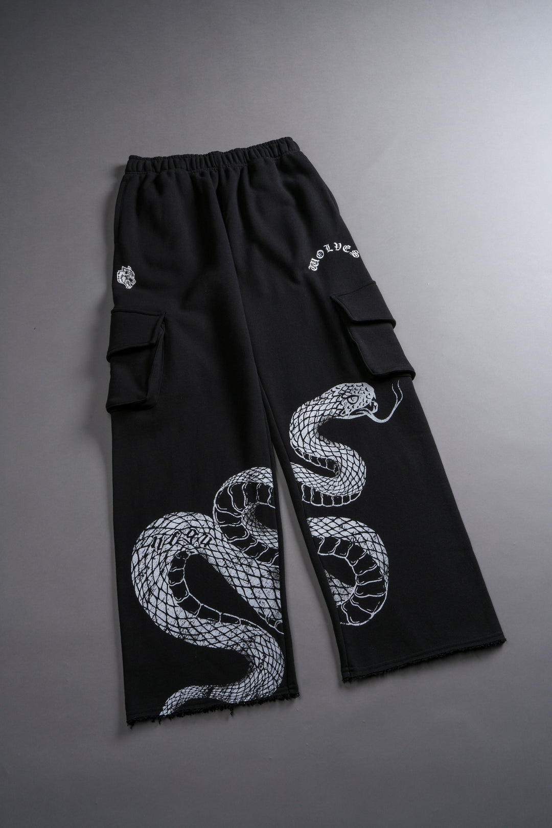 Renewal She Big Cozy Cargo Sweats in Black