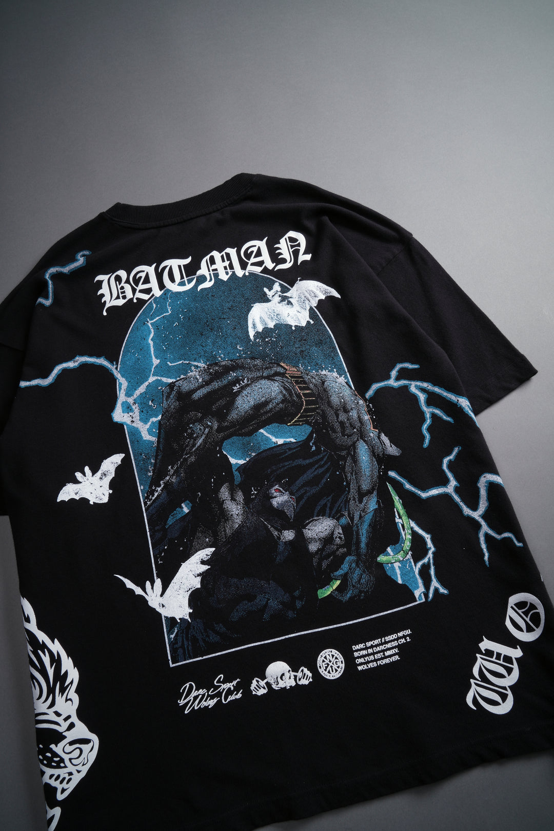 Knight Fall "Premium" Oversized Tee in Black