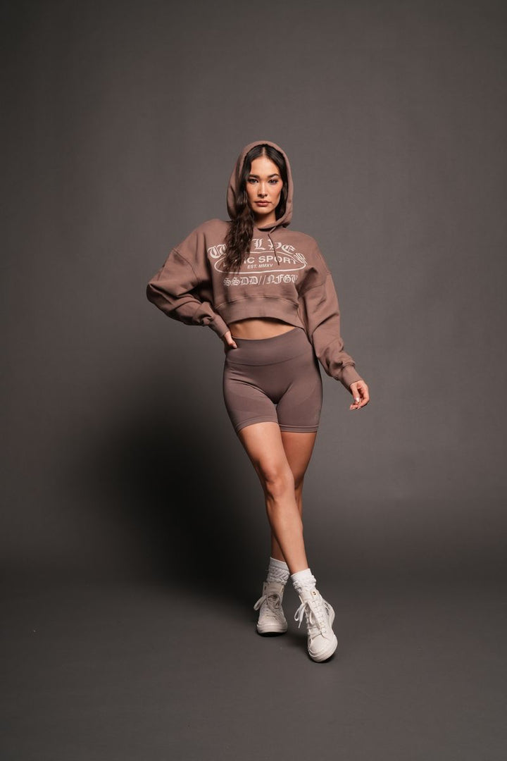Darc Emblem Ava Hoodie In Mojave Brown