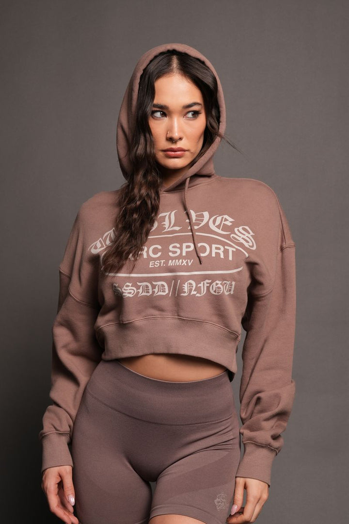 Darc Emblem Ava Hoodie In Mojave Brown