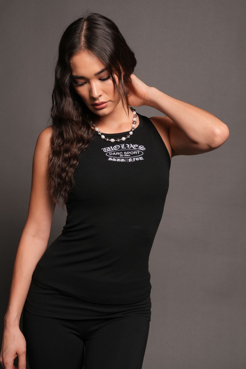 Darc Emblem Gwen Classic Rib Tank In Black