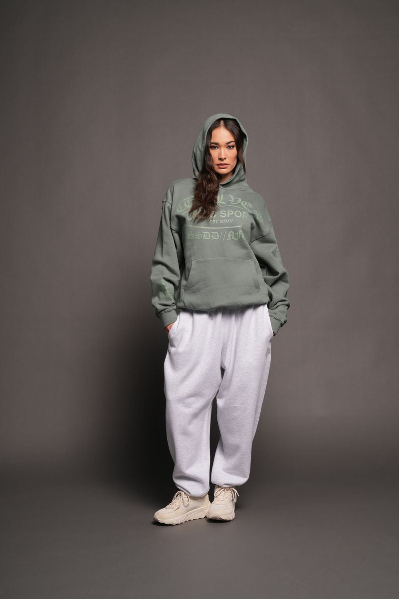 Darc Emblem Pierce Hoodie In Hunter Green