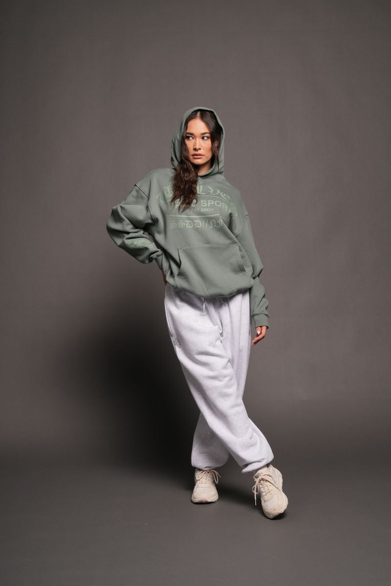 Darc Emblem Pierce Hoodie In Hunter Green