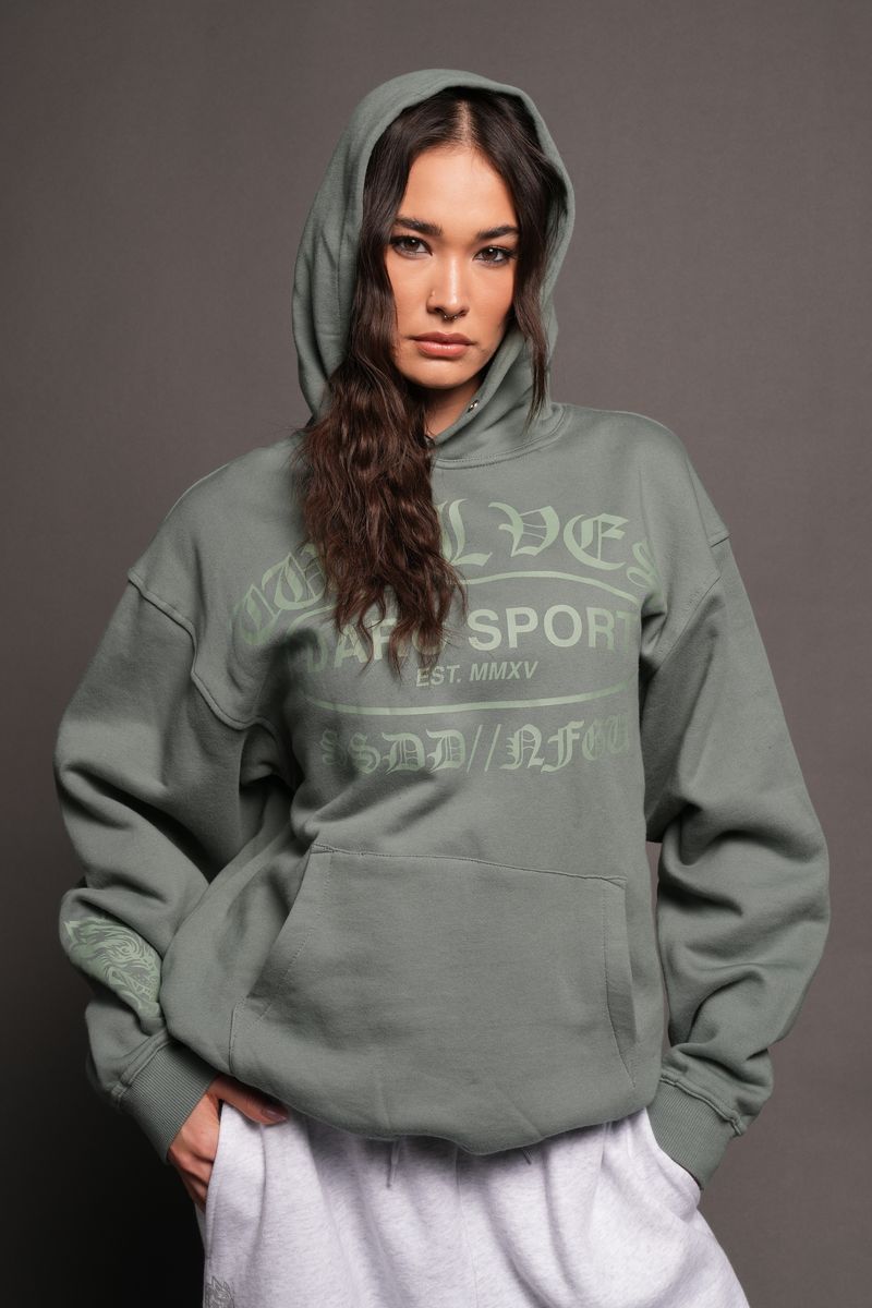 Darc Emblem Pierce Hoodie In Hunter Green
