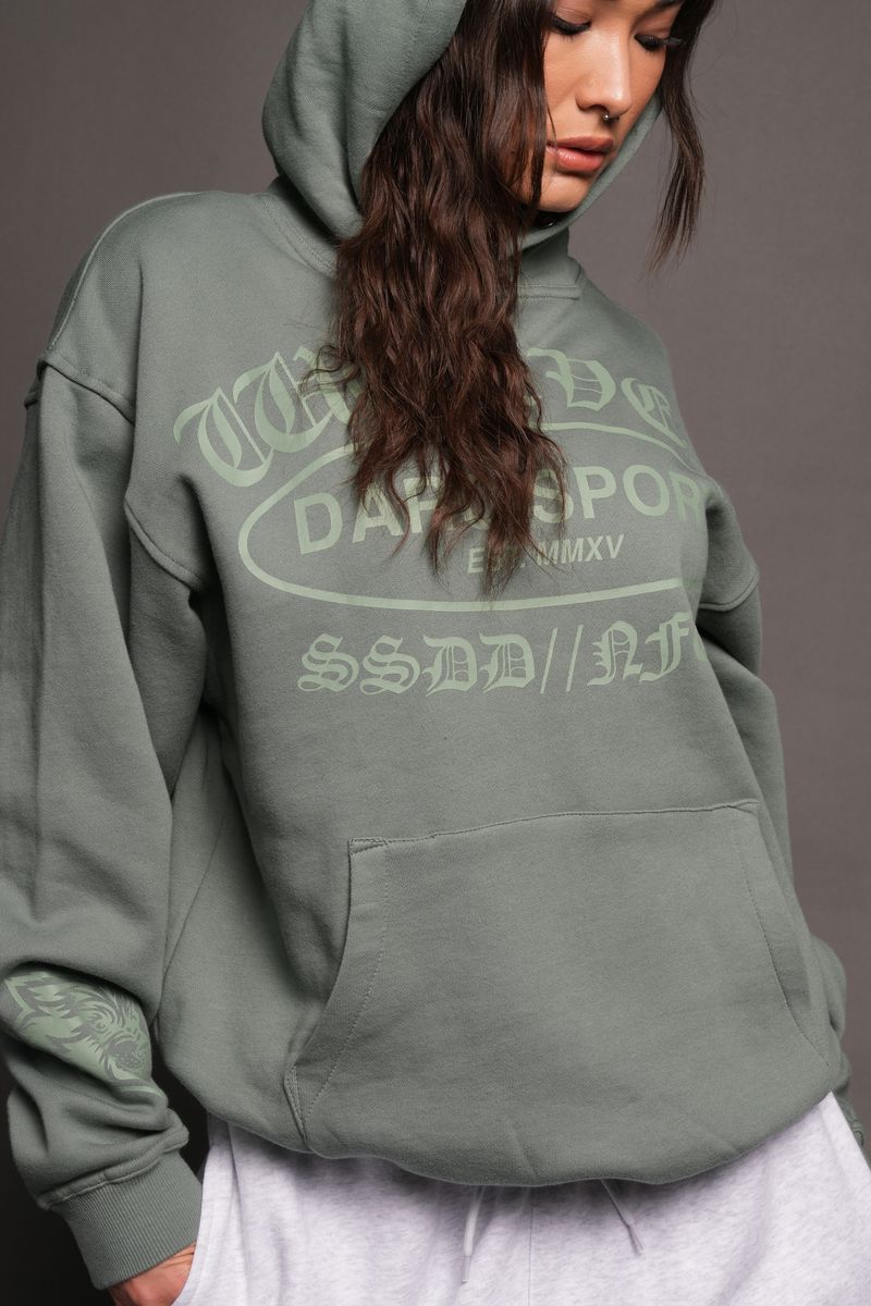 Darc Emblem Pierce Hoodie In Hunter Green