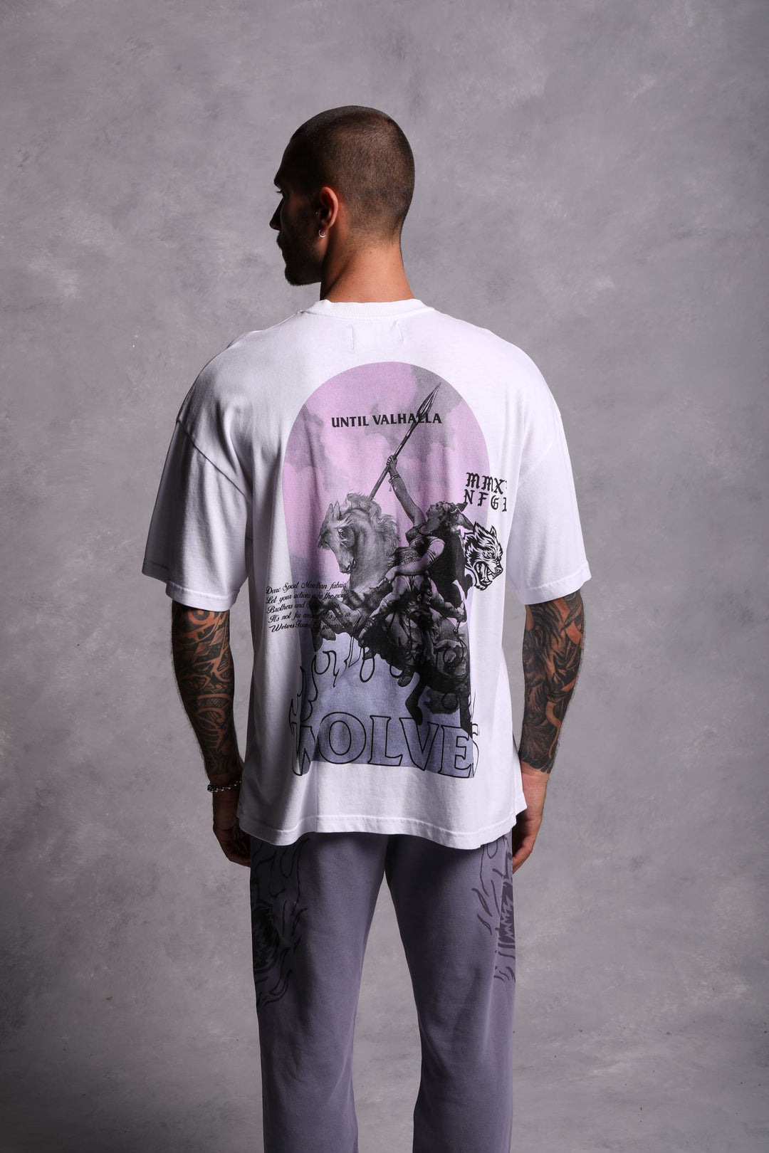 Destined "Premium" Oversized Unisex Tee in White