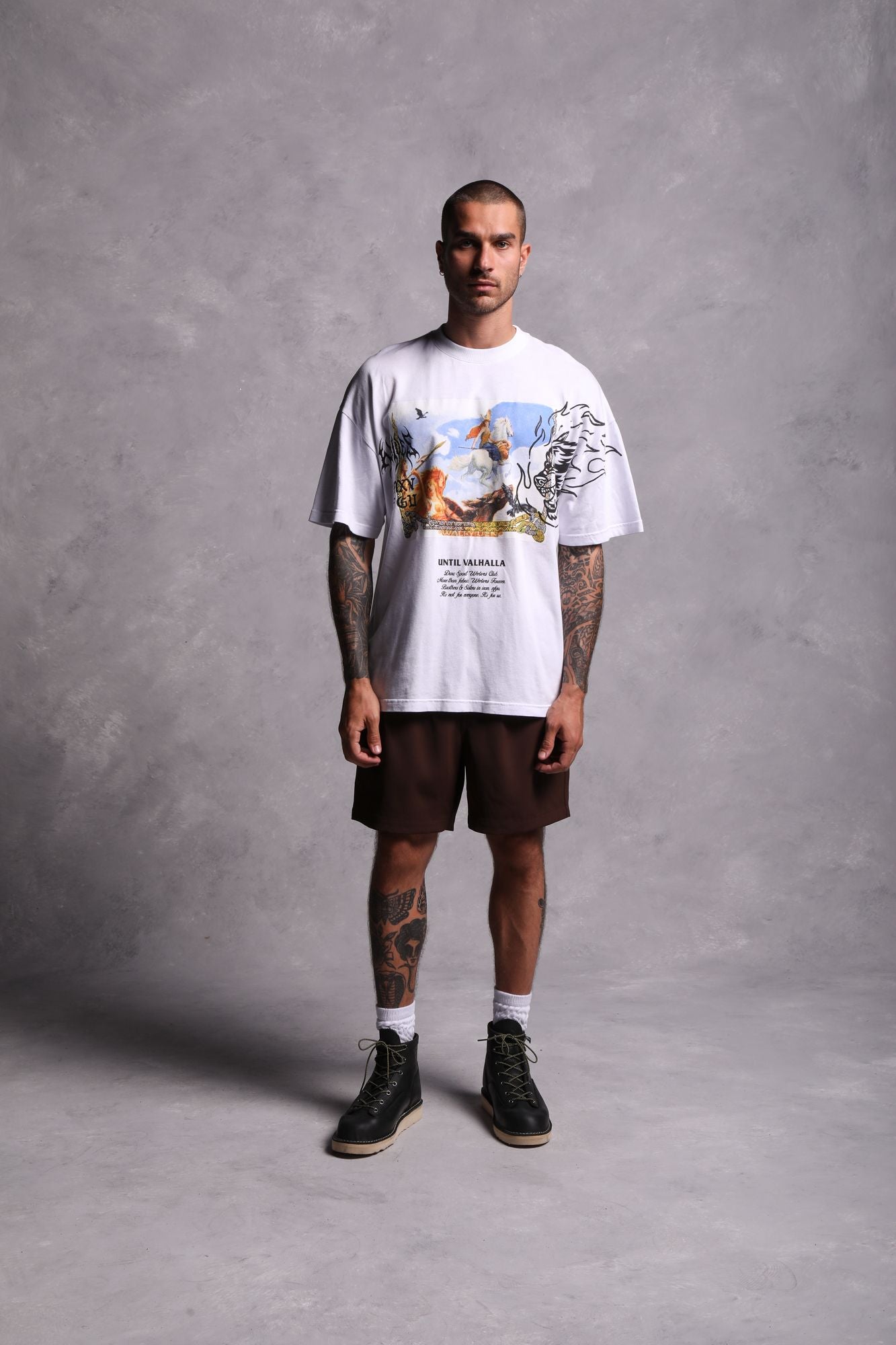 Until Our End "Premium" Oversized Tee in White