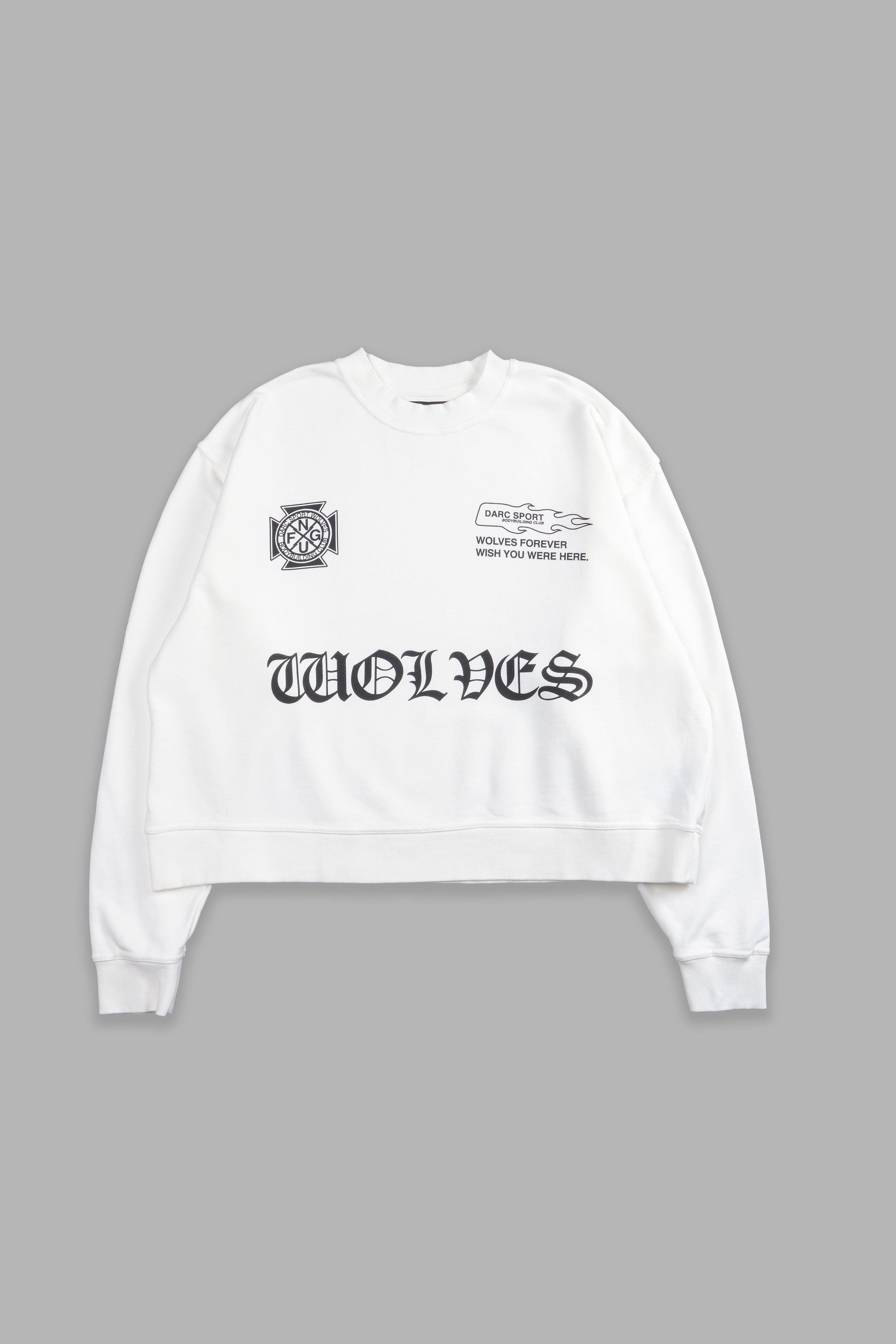 Forged "Box Cut" London Crewneck in Cream