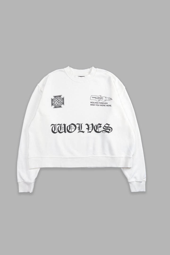 Forged "Box Cut" London Crewneck in Cream