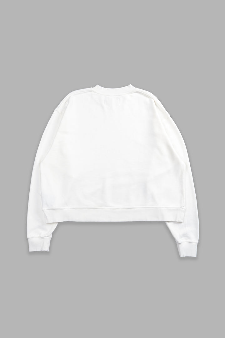 Forged "Box Cut" London Crewneck in Cream
