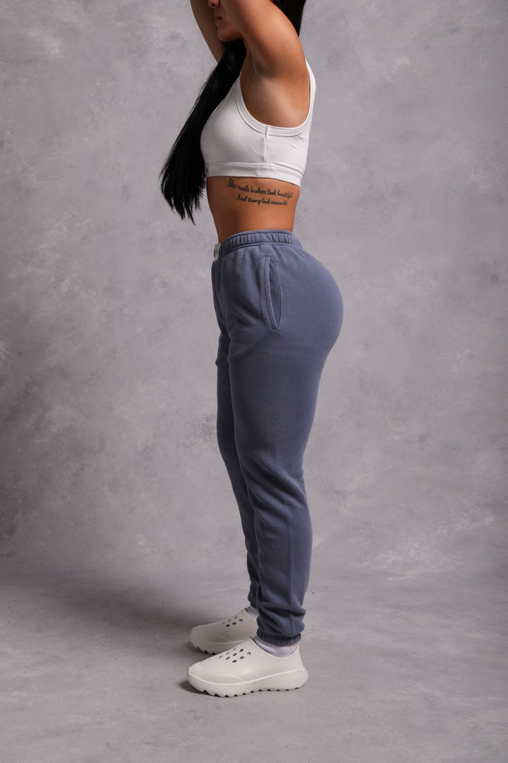 Covered She Post Lounge Sweats in Norse Blue