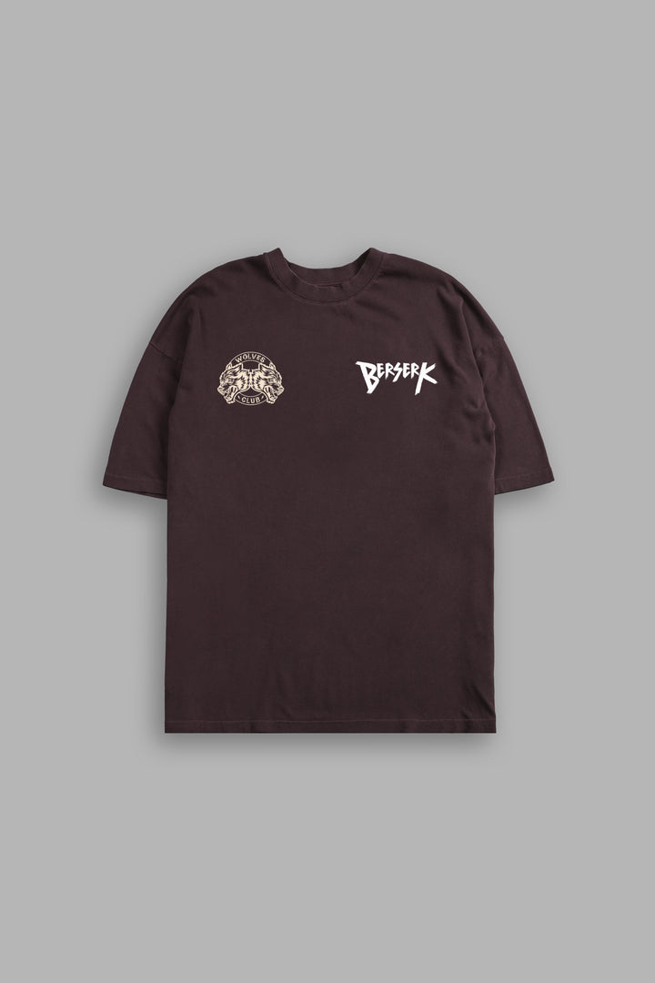 Femto "Premium" Oversized Tee in Darc Garnet