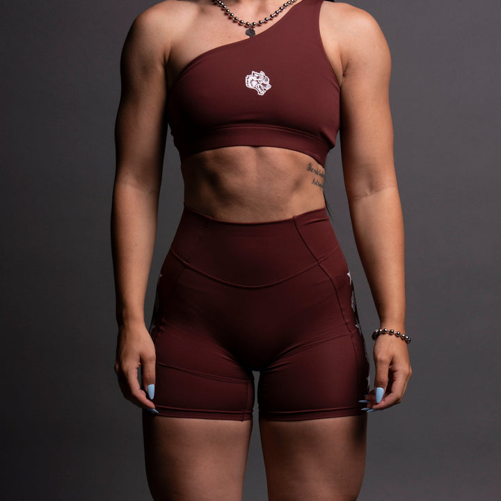 Roadster "Georgia" Energy Shorts in Oxblood