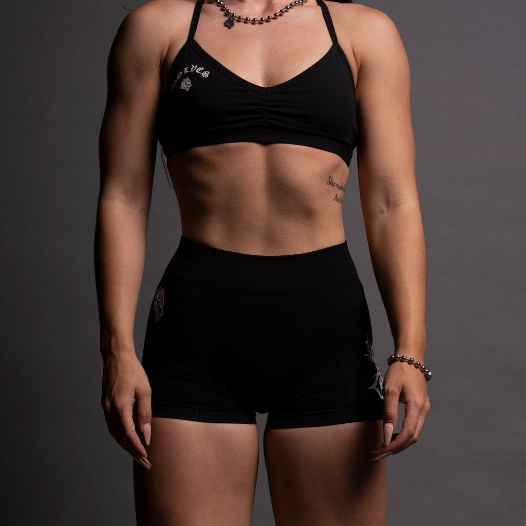 Metal Everson Seamless "Katya" Shorts in Black