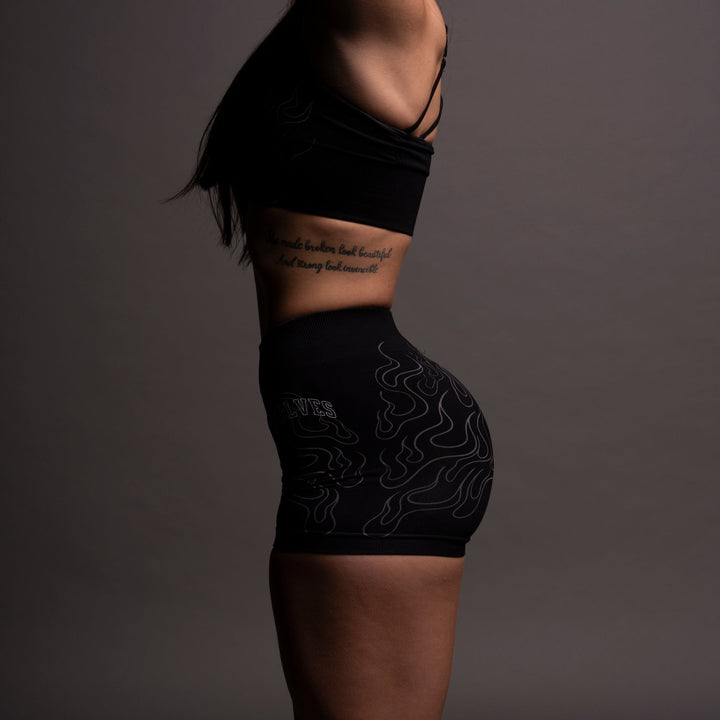 Loyalty V2 Everson Seamless "Katya" Shorts in Black