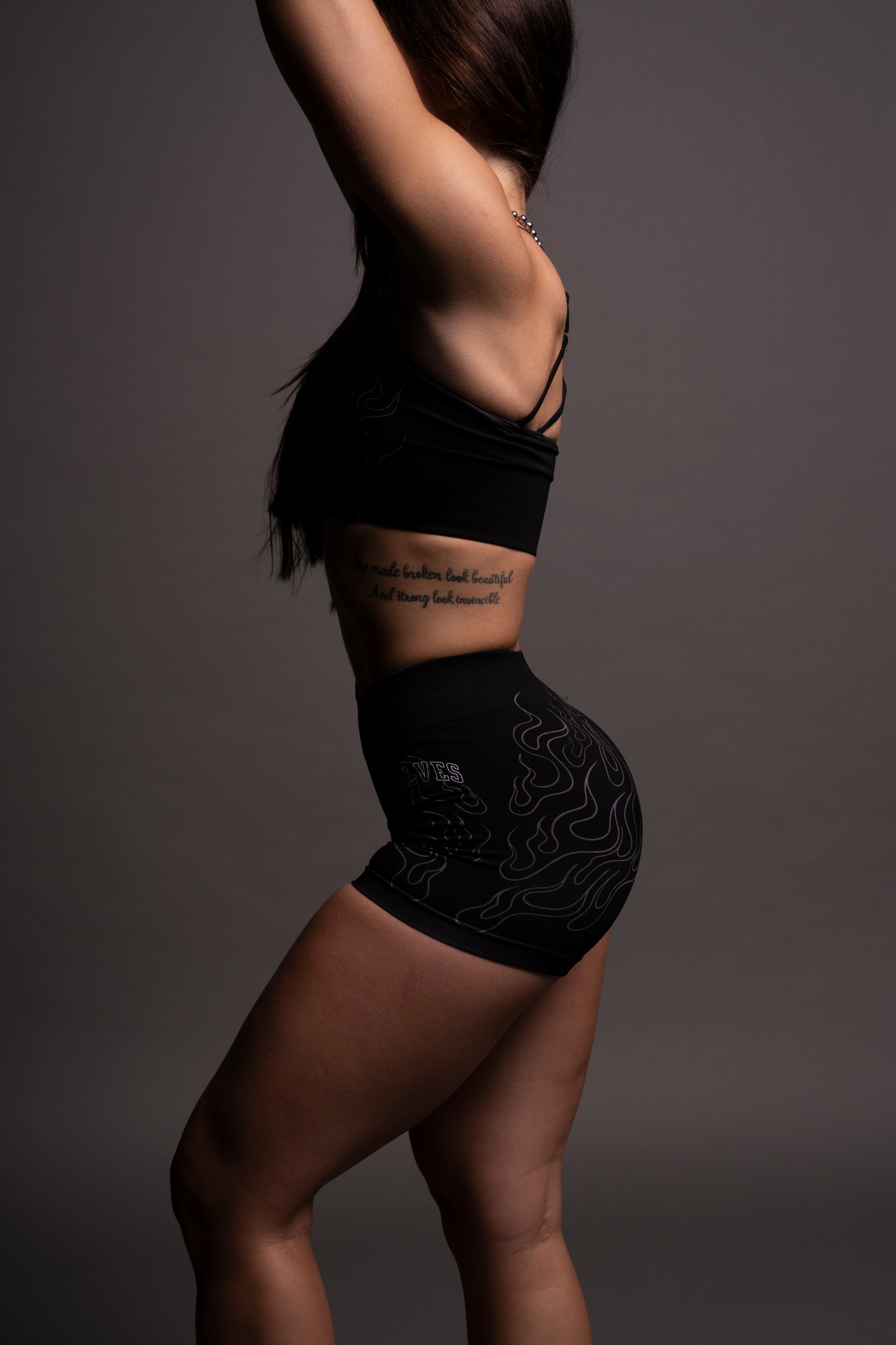 Loyalty V2 Everson Seamless "Katya" Shorts in Black