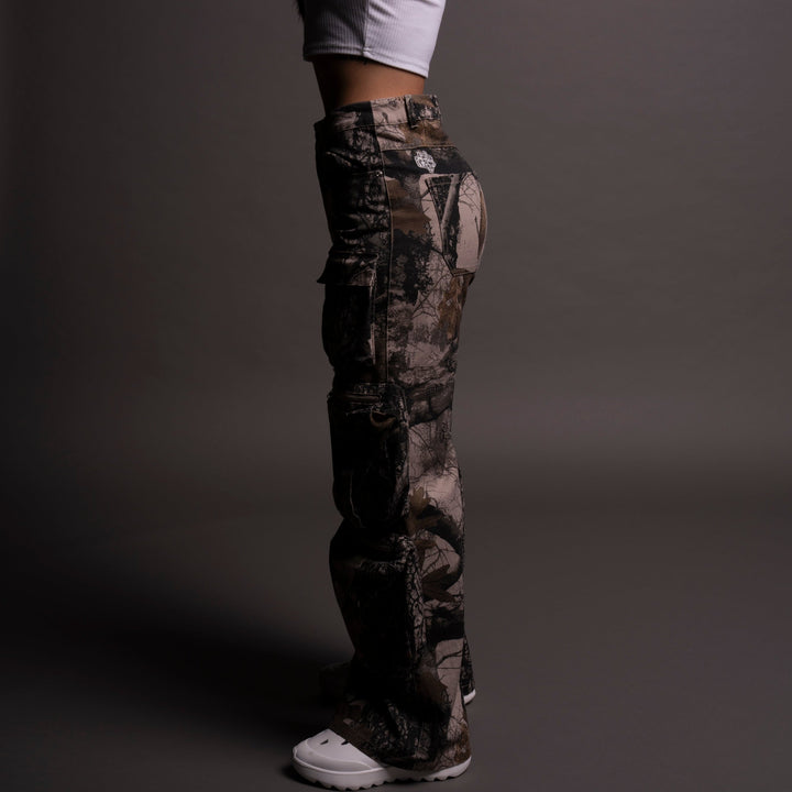 Chopper Lex Cargo Pants in Clay Woodland Camo