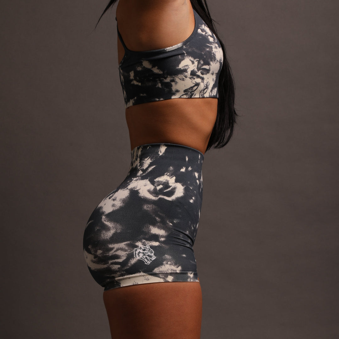 Wolves Forever Everson Seamless "Sierra" Shorts in Storm Blue/Cream Marble