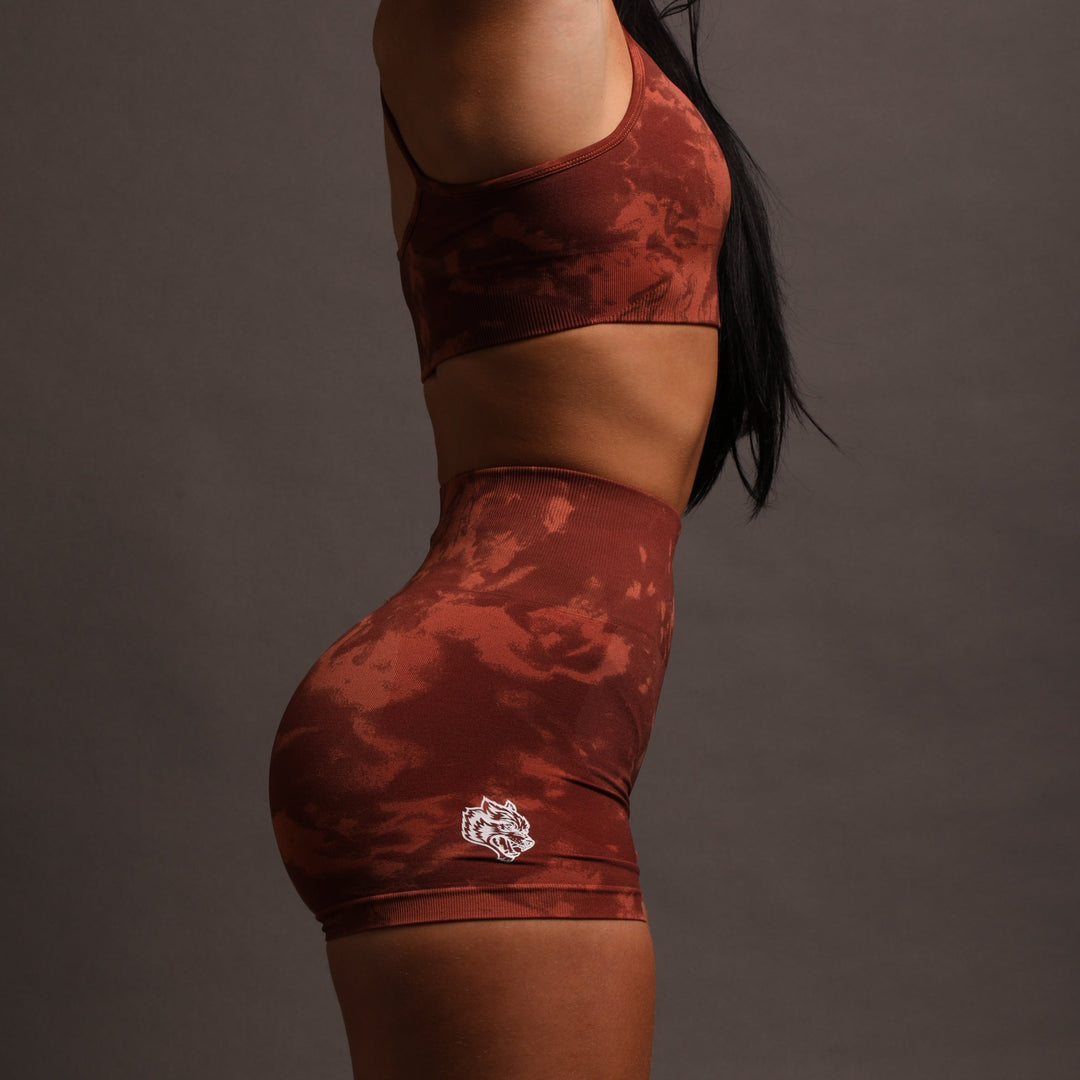 Wolves Forever Everson Seamless "Sierra" Shorts in Canyon Rust Marble