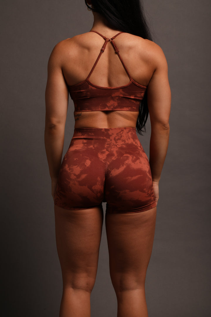 Wolves Forever Everson Seamless "Sierra" Shorts in Canyon Rust Marble