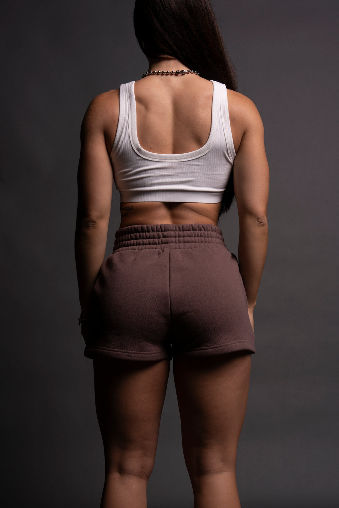 Stick Together Everson Sweat Shorts in Rose Taupe