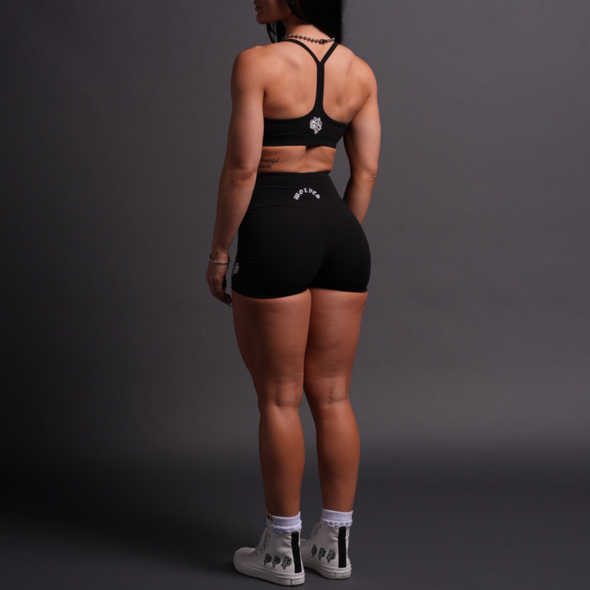 Dual Chopper "Energy" Beau Shorts in Black