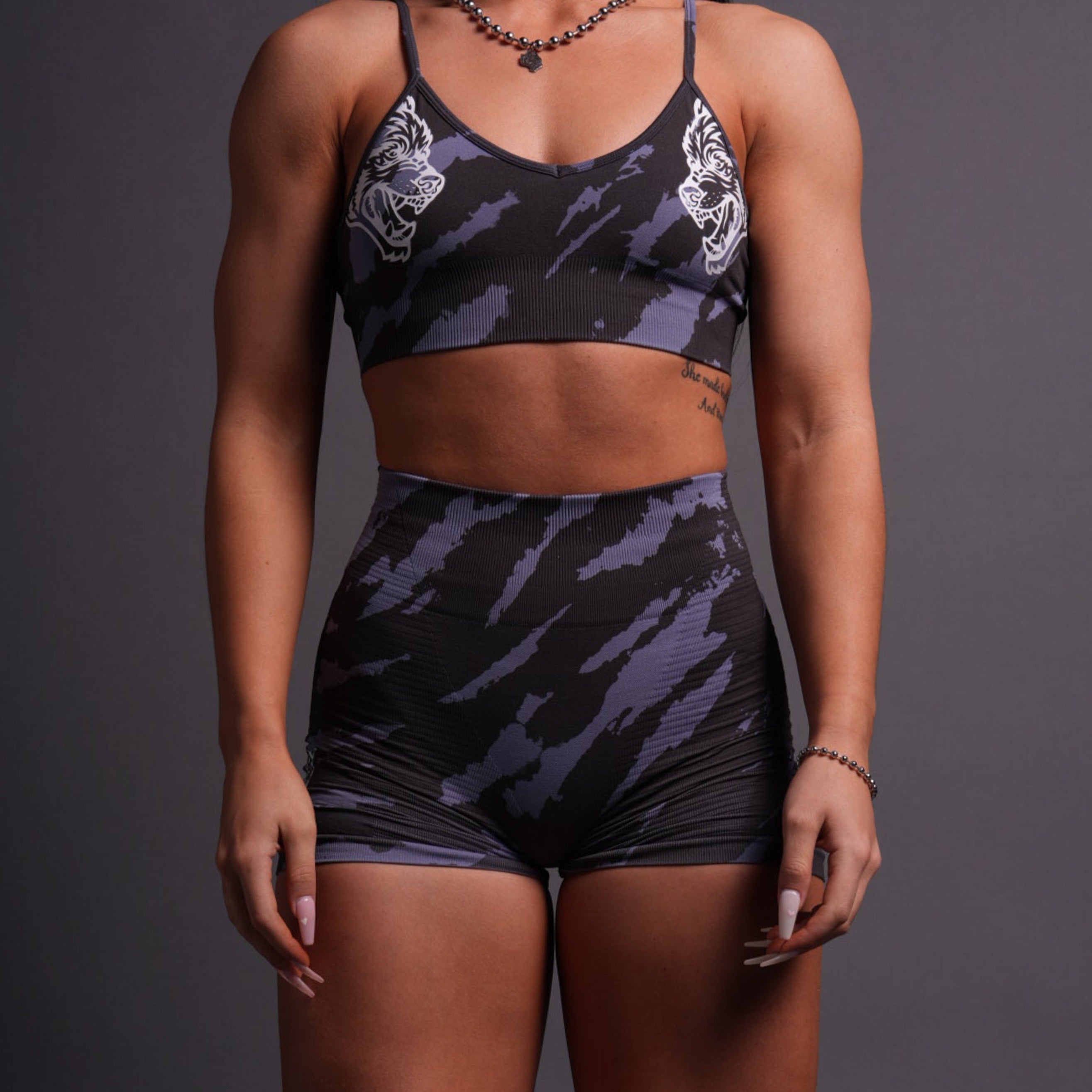 Chopper Everson Seamless "Valencourt" Shorts in Purple Stone Native Camo