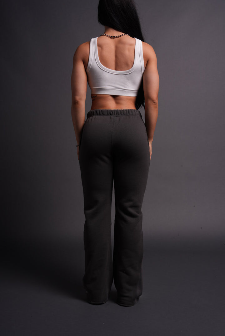 Chopper Webs She Flare Sweat Pants in Wolf Gray