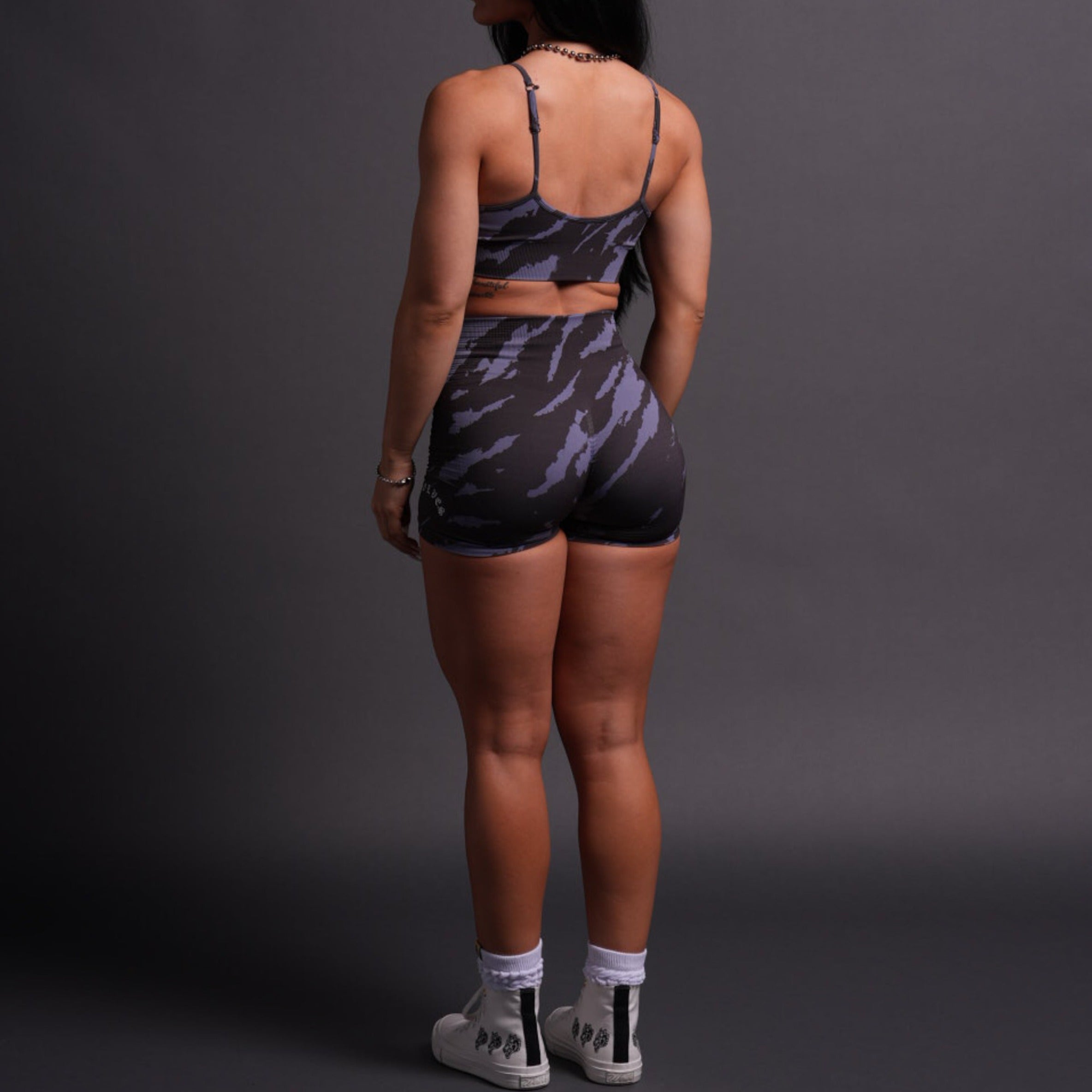 Chopper Everson Seamless "Valencourt" Shorts in Purple Stone Native Camo