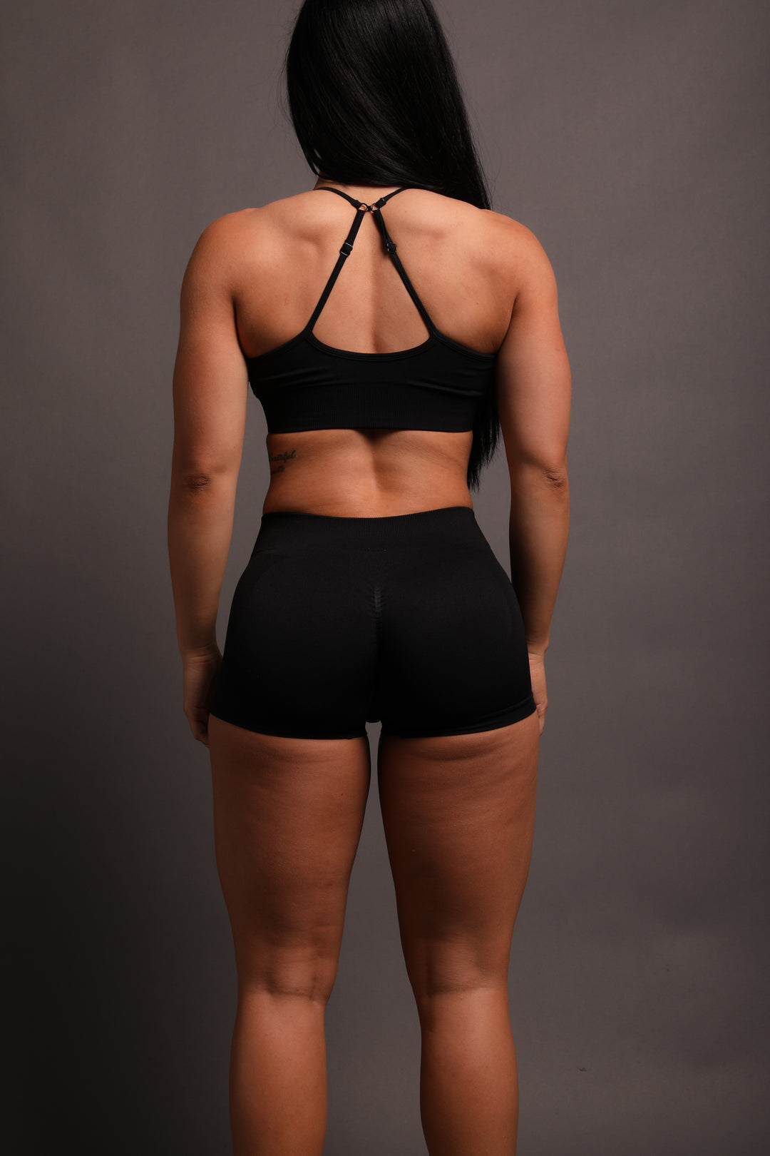 Lobos Seamless Everson "Katya" Shorts in Black