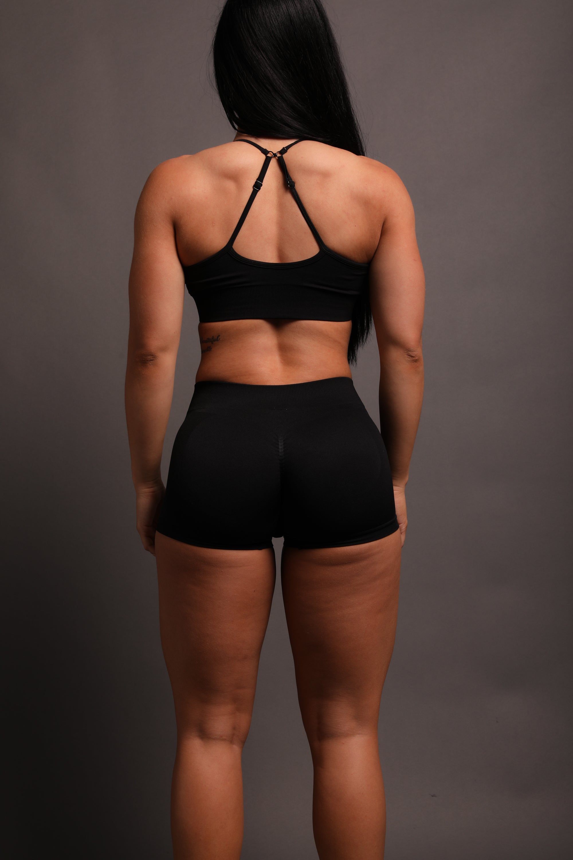 Lobos Seamless Everson "Katya" Shorts in Black