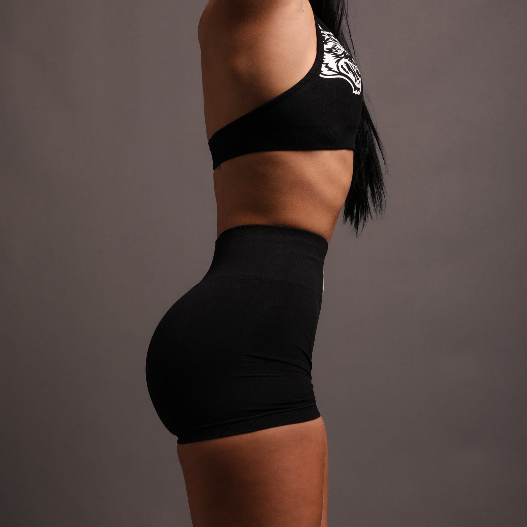 Lobos Seamless Everson "Training" Shorts in Black