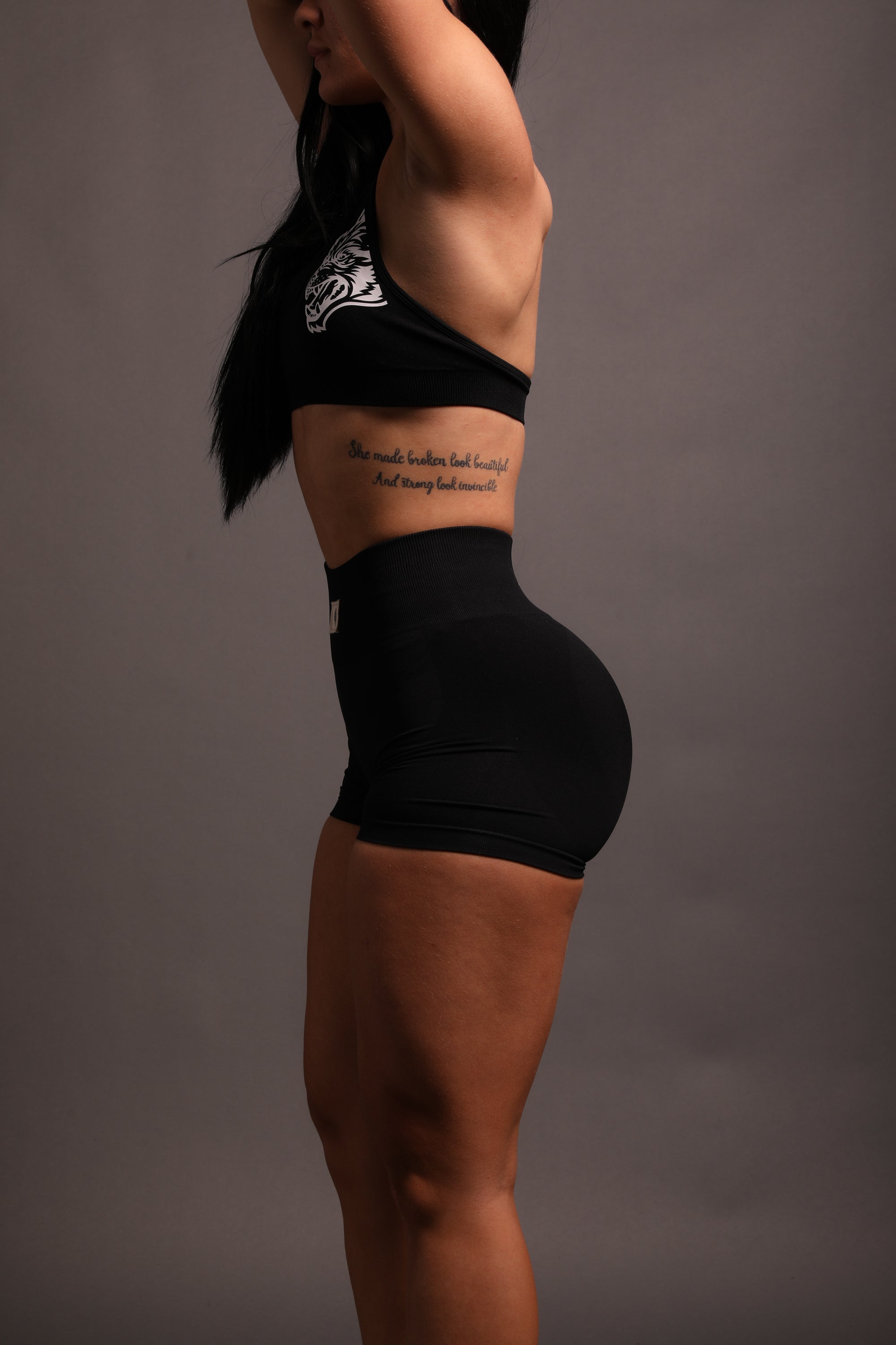 Lobos Seamless Everson "Training" Shorts in Black