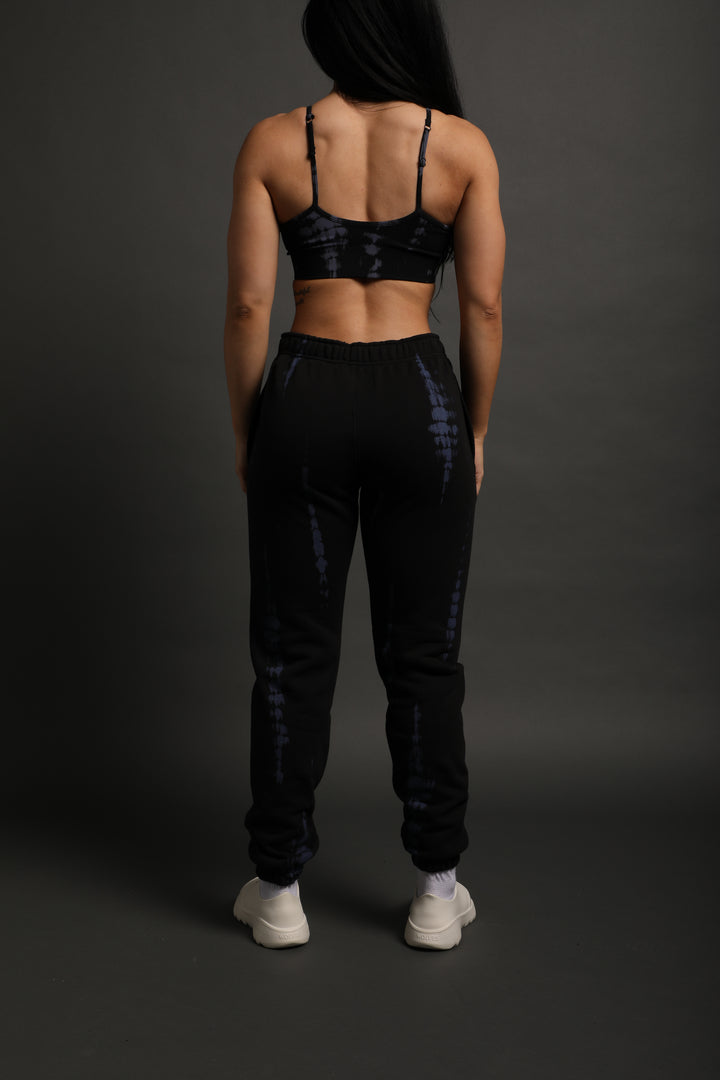 Respect Us V3 She Post Lounge Sweats in Black/Midnight Blue Serpent