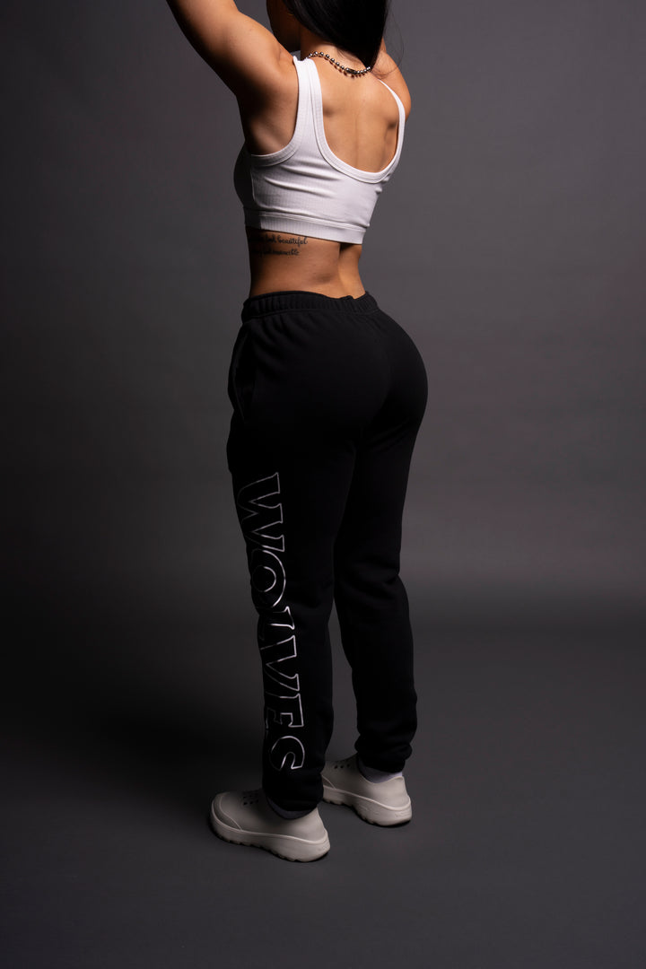 Hardcore She Post Lounge Sweats in Black