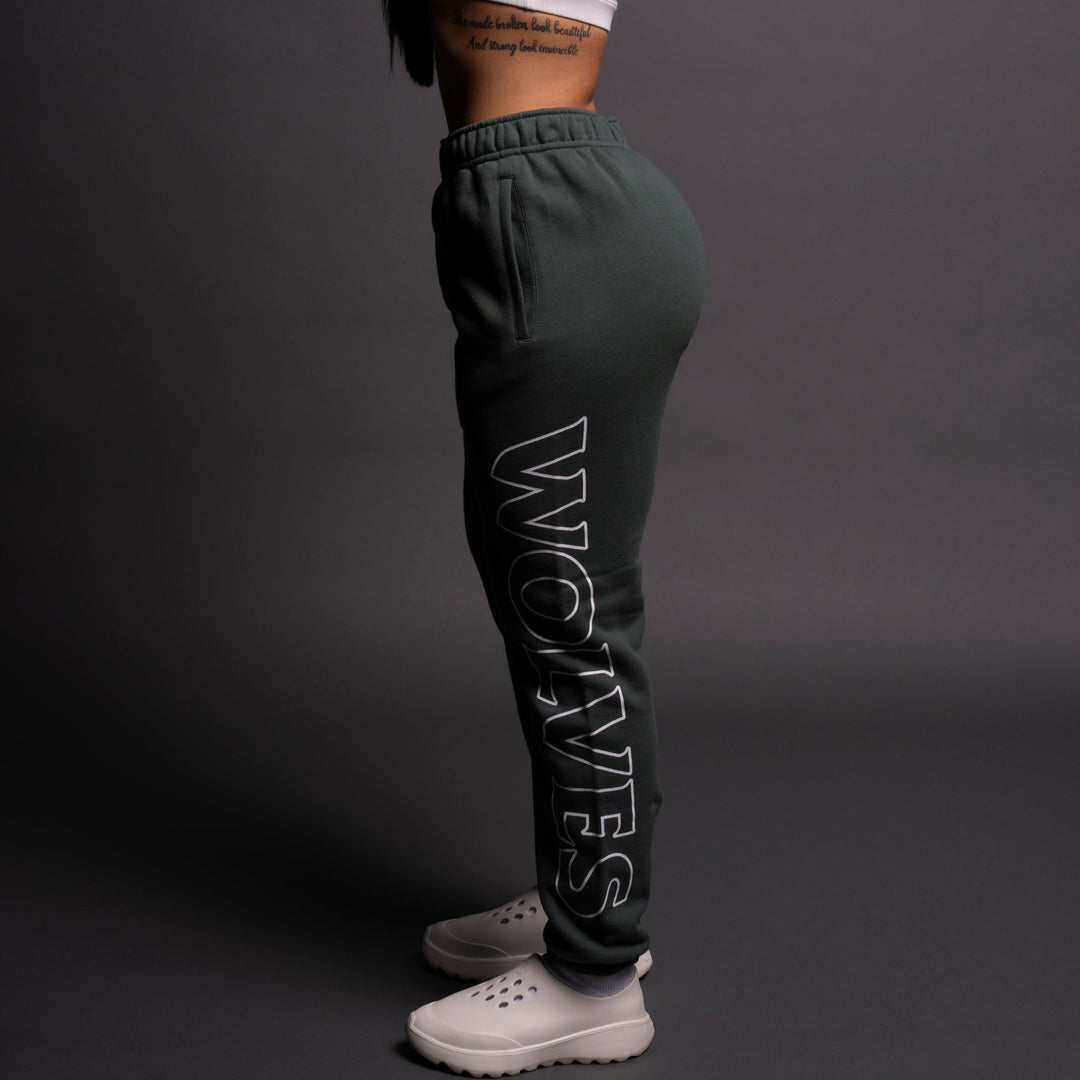 Hardcore She Post Lounge Sweats in Norse Green