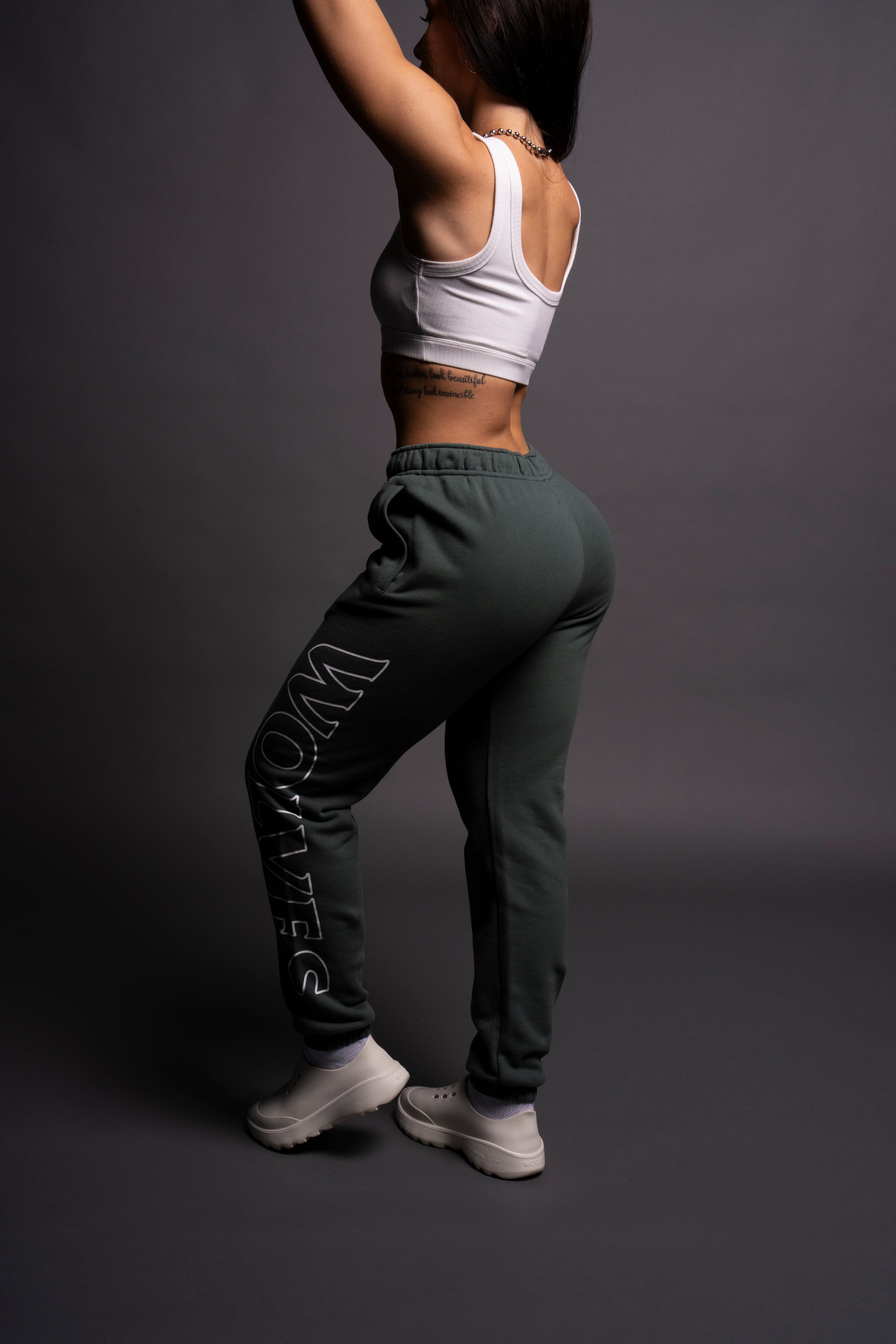 Hardcore She Post Lounge Sweats in Norse Green
