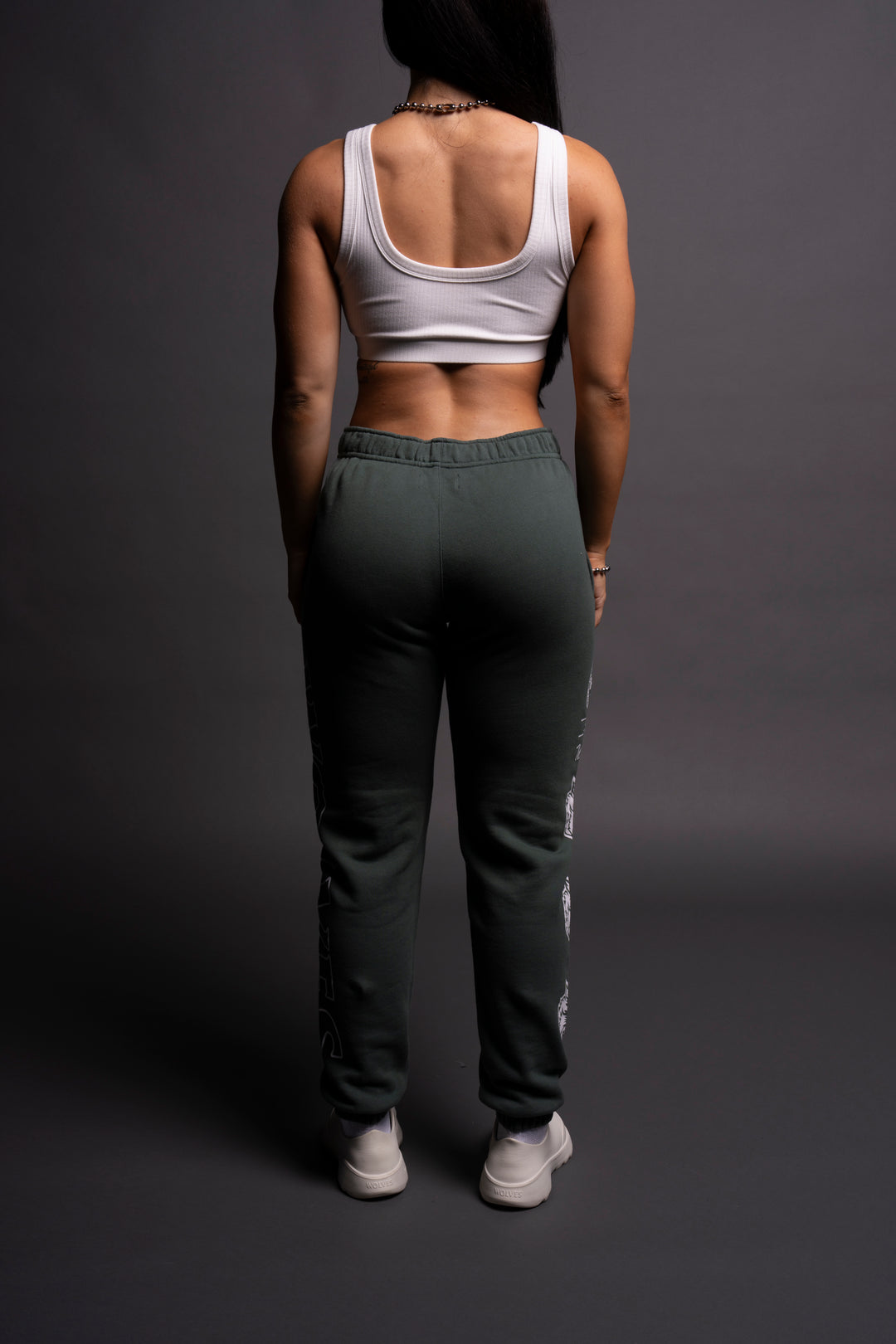 Hardcore She Post Lounge Sweats in Norse Green