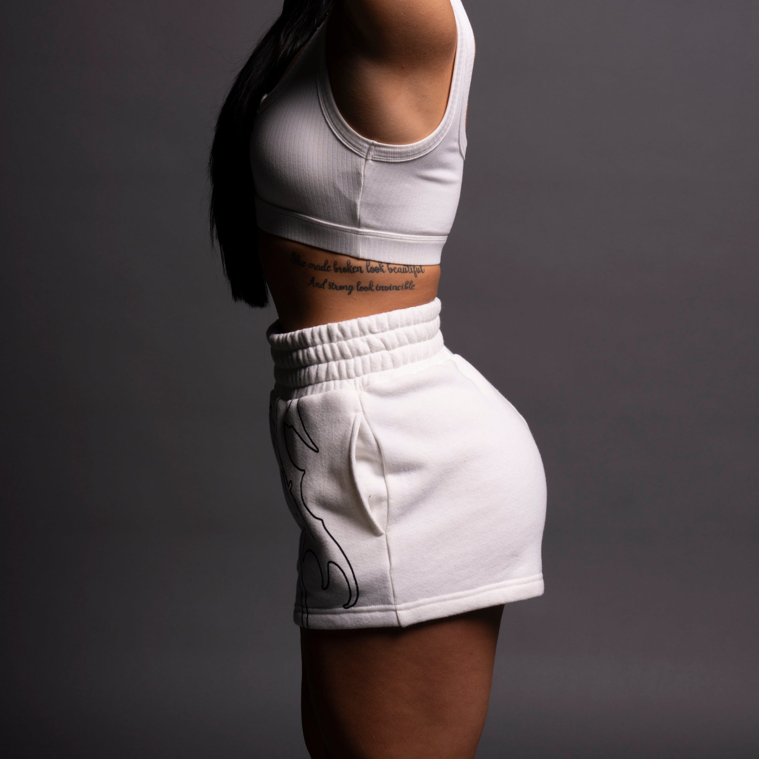 Loyalty V4 Everson Sweat Shorts in Cream