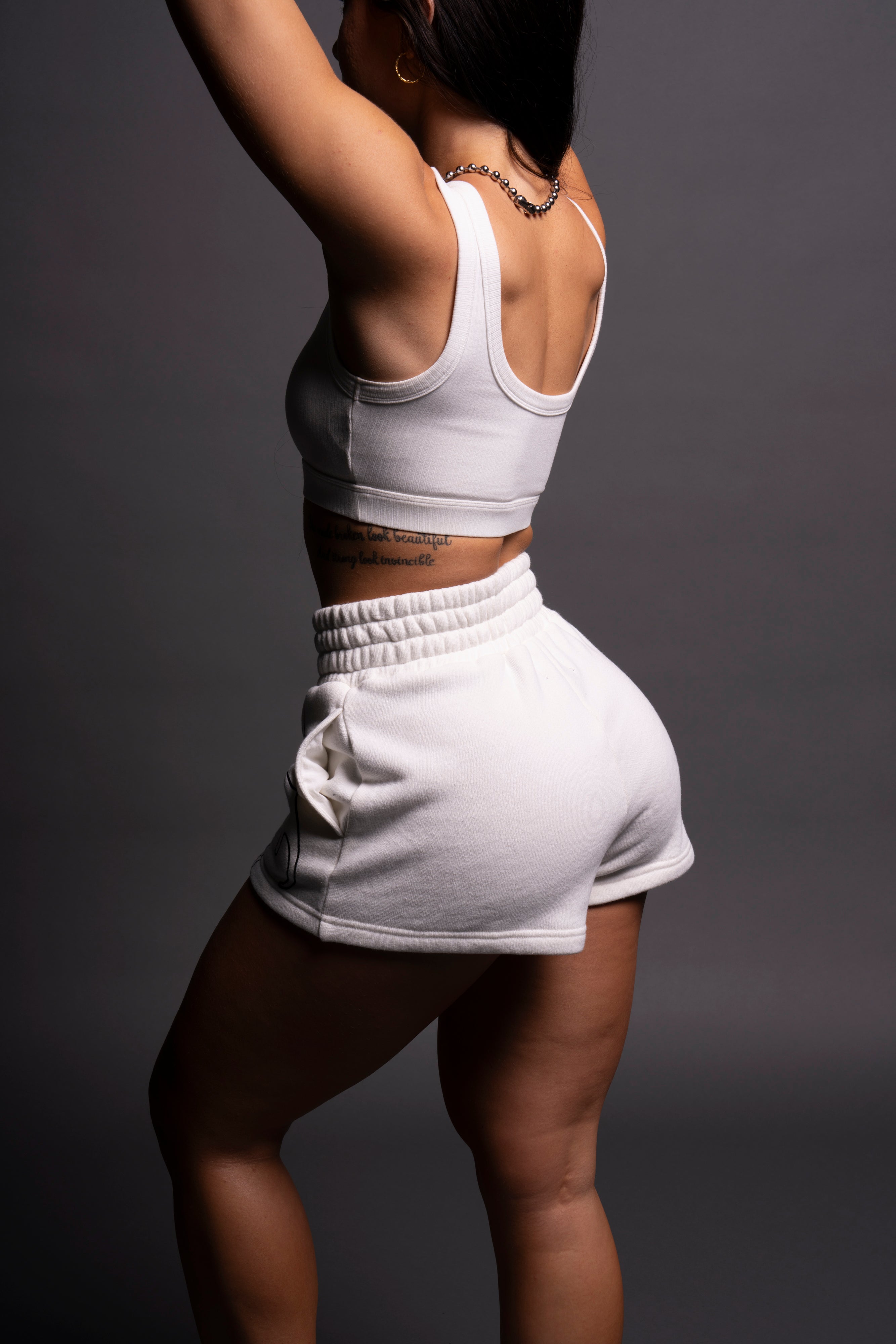 Loyalty V4 Everson Sweat Shorts in Cream