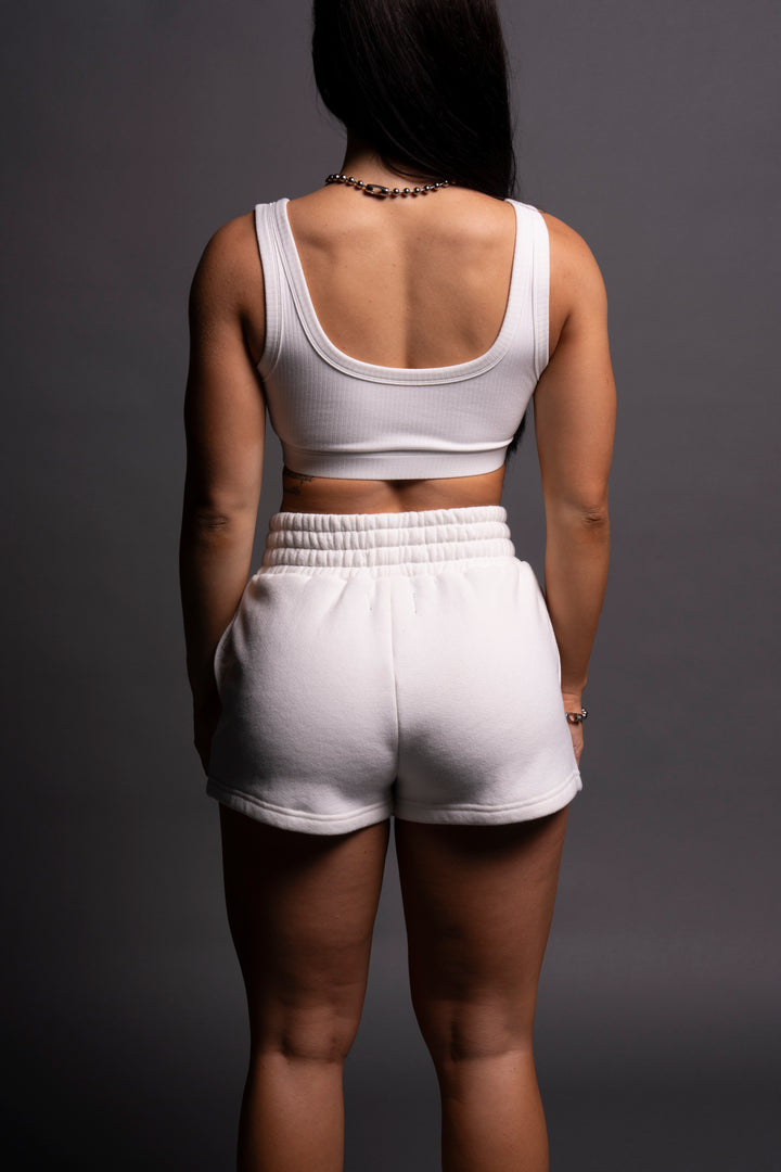 Loyalty V4 Everson Sweat Shorts in Cream