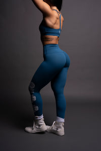 Hardcore "Energy" Full Length Leggings in Sapphire Blue