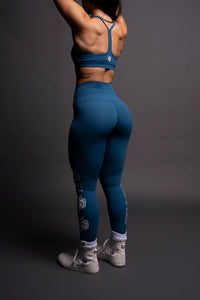Hardcore "Energy" Full Length Leggings in Sapphire Blue