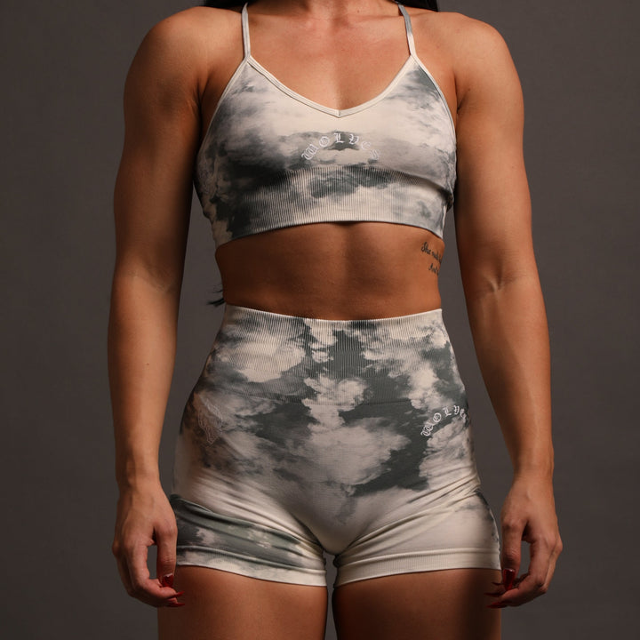 Chopper Everson Seamless "Huxley" Shorts in Rosemary Ghost Clouds