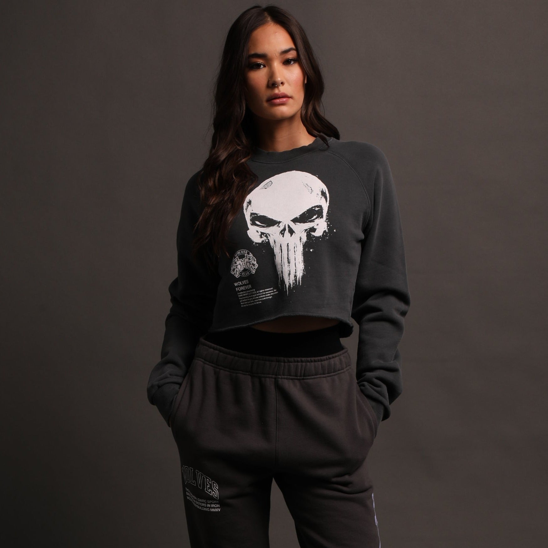 Punisher skeleton best sale black sweatpants