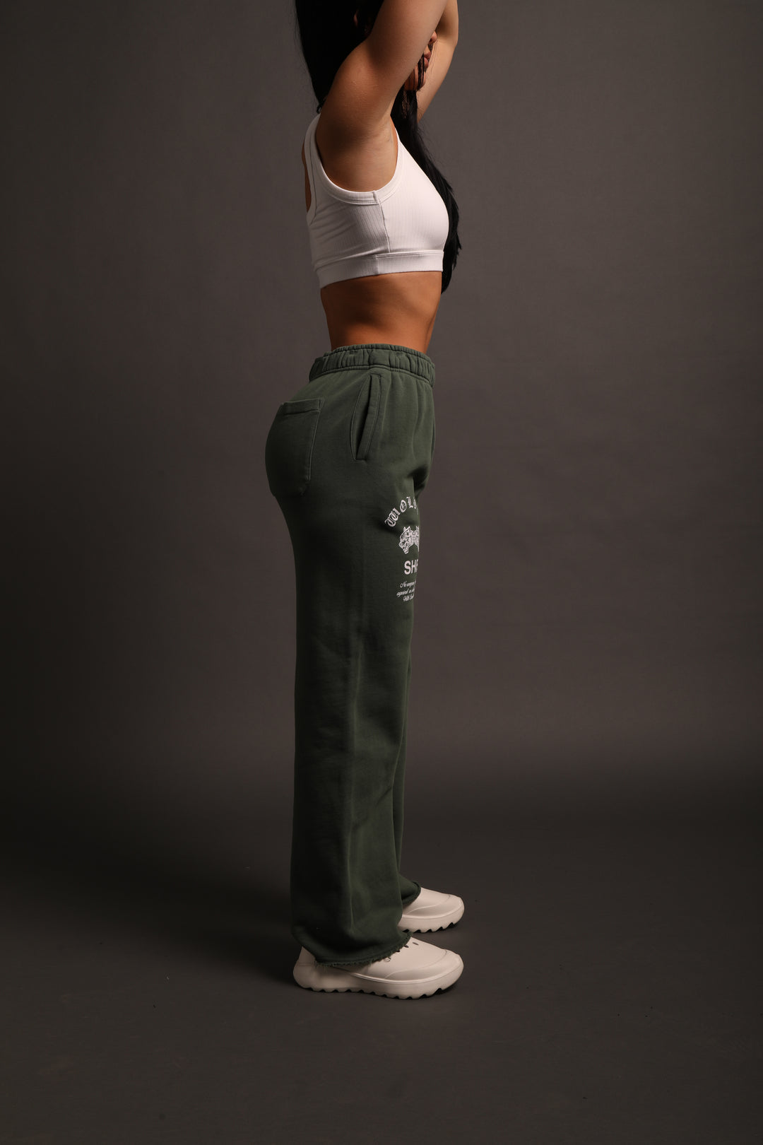 Chopper She Big Cozy Sweats in Rosemary